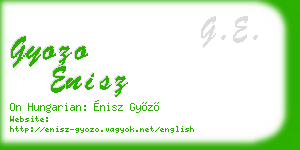gyozo enisz business card