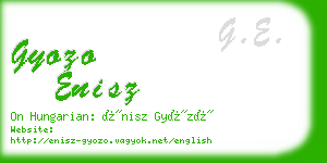 gyozo enisz business card